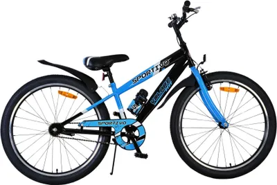 Obrázok produktu pre Detský bicykel Volare Sportivo pre chlapcov - 24 palcov v čierno-modrej farbe pre deti od 8 do 10 rokov