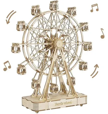 Produktbild von 3D-Puzzle - Riesenrad als Spieluhr - Bausatz - Sperrholz - 232 Teile - Musik - Ab 14 Jahren