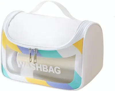 Image de Pochette de toilette transparente, étanche, 1 pièce, idéale pour les voyages