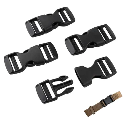 4 Stück verstärkte 15 mm Gurtschnallen, Schnellverschlüsse, DIY