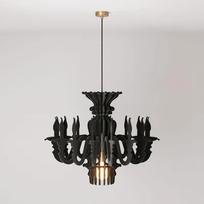 Immagine prodotto di Creative-Cables Lampada a sospensione con paralume classico SHHANDELIER in materiale fonoassorbente