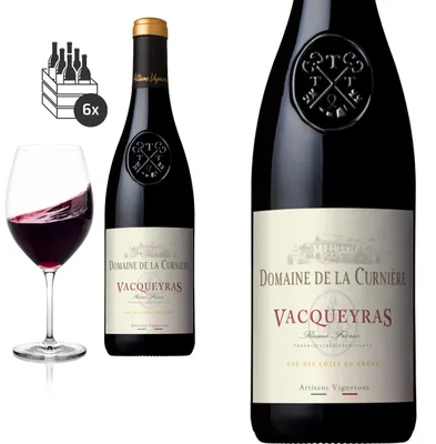 Produktbild von 6er Karton Vacqueyras von Domaine de la Curnière - Rotwein