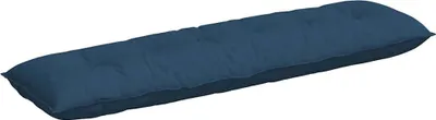 Image de vidaXL Coussin dorsal bleu 180 x 19 x 50 cm Tissu