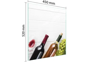Obrázok produktu pre Sklenená Doska Na Krájanie 45X52 Víno