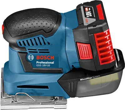 Zdjęcie produktu dla Bosch GSS 18V-10, Rzep, Bateria, 5 Ah, 18 V, 113 mm, 200 mm