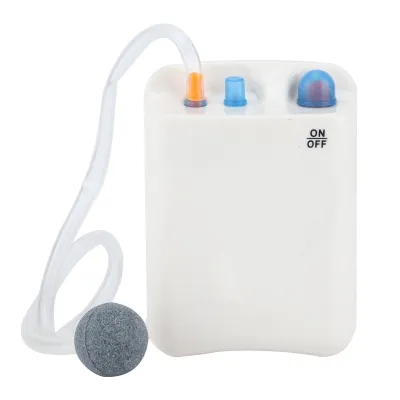 Immagine prodotto di DC-125 Pompa di ossigeno, pompa d'aria portatile a batteria, diffusore di ossigeno per acquari