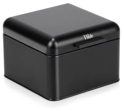 Produktbild von Vilde | Brotkästen - Brotkorb - Brotbox - 22x20x14,5 cm - Brotbehälter - Schwarz - Metall