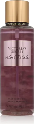 A bottle of Victoria's Secret Velvet Petals fragrance mist.