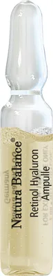 Produktbild von Retinol Hyaluron Ampullen 15 Stück a 2 ml hochdosiert Anti Falten Aging Hyaluronsäure Talg Aloe Vera Vitamin B B5
