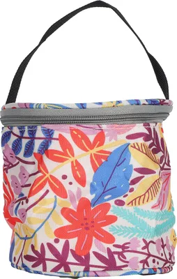 Immagine prodotto di Borsa per filati, vuota, borsa porta accessori per lavoro a maglia, organizer per trasportare accessori per uncinetto, arancione