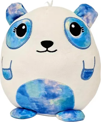 Produktbild von Yeti Kuscheltier Kissen Kawaii weiß blau Figur Plüsch 35 cm Plüsch Kuschelkissen
