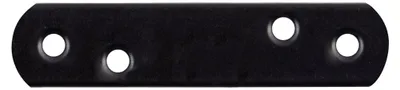 Immagine prodotto di Alberts 824822 Connettore piatto - estremità arrotondate - nero - plastificato - 19 x 77 x 2 mm, set da 100