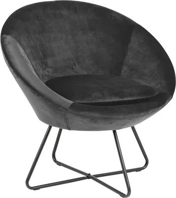 Produktbild von Smuk Lucena Sessel, Samt Grau, 82x71x81 cm, organisch geformt, leichtes Design