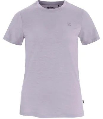 Productafbeelding van Fjällräven dames T-shirt Abisko Wool SS, kleur: lavendelmist, maat: XL