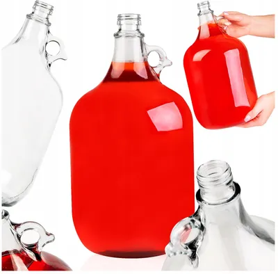 Zdjęcie produktu dla SuperButelki - Gąsior 5l, Galon, szklany baniak, na domowe wino kwas chlebowy kombucha cydr, szklana dama butelka, Dama
