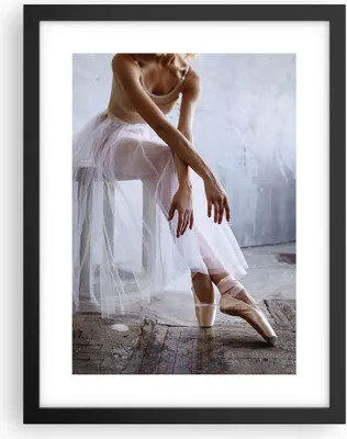 Produktbild von Gerahmtes Poster - Schwarzer Rahmen - Ballerina Ballett Studio - 30x40 cm - Wand Bild - Wanddeko - Wandbilder - Kunstposter - Wandposter - Bilderrahmen - Bilder - Kunstdruck - P2BPA30x40-4970