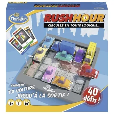 Produktbild von Ravensburger Logikspiel Stau-Spiel mit 40 Herausforderungen ab 8 Jahren, 260x80x260 mm