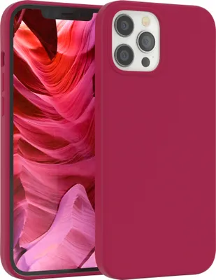 Produktbild von EAZY CASE Silikonhülle für Apple iPhone 12 Pro Max Silikon Backcover Schutz in Rot