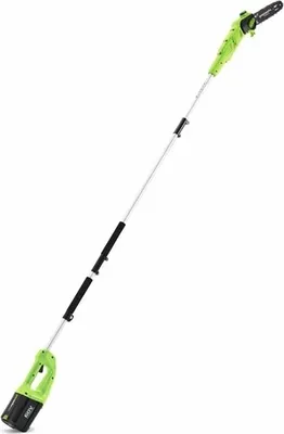 Produktbild von Greenworks GD60PS25, 10,5 m/s, Grün, Silber, Akku, 25 cm, 4,3 kg, 2,4 m
