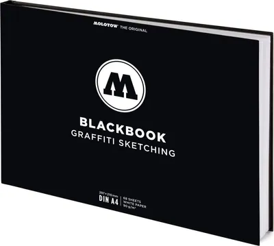 Produktbild von Molotow Blackbook DIN A4 Querformat 68 Seiten, Hardcover Umschlag
