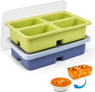 Immagine prodotto di Contenitori in silicone - Set da 2 - 8 cavità