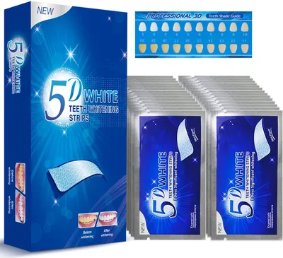 Produktbild von Zahnaufhellung,White Stripes, bleaching zähne 56 Streifen, alle Zähne Flecken schnell entfernen, teeth whitening, Minzgeschmack
