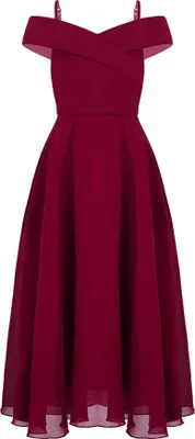 Produktbild von Elegantes langes Festkleid für Mädchen Gr. 128 Cm - Perfekt als Blumenmädchenkleid, Brautjungfernkleid, Chiffon-Sommerkleid und Partykleid & Hochzeit
