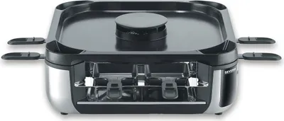 Produktbild von SEVERIN SEVENTO Raclette Grill RG 2379 RG 2379 aus Edelstahl, schwarzsilber
