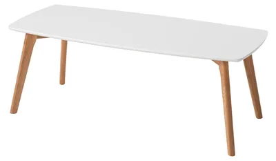 Produktbild von home24 Couchtisch - Eiche teilmassiv - Weiß / Eiche