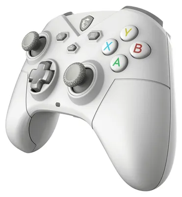 Produktbild von MSI FORCE GC300 WIRELESS WHITE, Gamepad, PC, Schaltfläche Zurück, D-Pad, Makro-Taste, Power-Taste, Schaltfläche Start, Turbo-Taste, Analog, Verkabelt & Kabellos, USB 2.0
