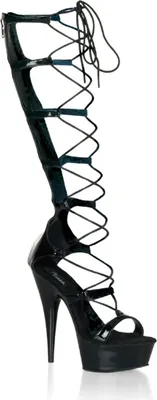Produktbild von DELIGHT-698 Damen Sandale von Pleaser, Schwarz EU 38, US 8