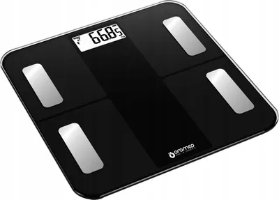 Obrázek produktu pro Oromed ORO-SCALE BLUETOOTH BLACK, Elektronická osobní váha, 180 kg, 100 g, Černá, kg, Čtverec
