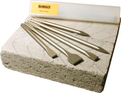 Obrázok produktu pre DeWALT SDSMAXSET2-QZ, Murárske dláto, 5 kusov