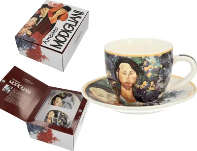 Zdjęcie produktu dla Carmani, filiżanka-espresso ze spodkiem A. MODIGLIANI