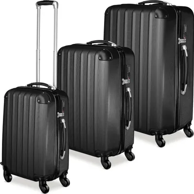Produktbild von tectake® Hartschalenkoffer-Set 3-teilig, aus robustem ABS-Kunststoff