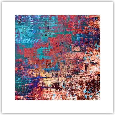 Produktbild von Poster - Poster ohne Rahmen - Graffiti modern - 30x30 cm - Wand Bild - Wanddeko - Wandbilder - Kunstposter - Wandposter - Bilder - Kunstdruck - Wanddekoration - Wandbild - P2XAC30x30-3648