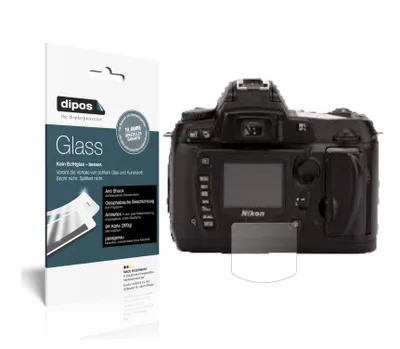 Produktbild von 2x Schutzfolie für Nikon D70s matt - Anti-Shock 9H Folie dipos Glass Kunststoffglas