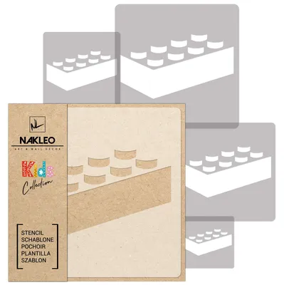 Image de Kit de pochoirs pour peinture, pour enfants - 5 pièces