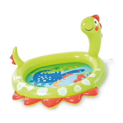 Produktbild von INTEX Dinosaurier Sprüh-Planschbecken für Kinder, 119x109x66cm, PVC, Mehrfarbig, inkl. Reparaturflicken
