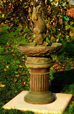 Produktbild von Springbrunnen Fontäne Zierbrunnen Garten Deko Brunnen Fist 94 cm Steinguss