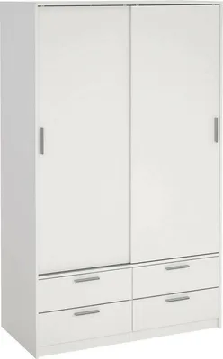 Immagine prodotto di Dmora Guardaroba 2 Ante Frediana 60.25x200h cm Bianco, Appendiabiti 2 Ante