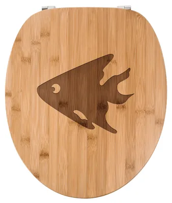 Produktbild von Mr. & Mrs. Panda Toilettendeckel Fisch 2 - Transparent - Geschenk, Meer, WC Sitz Aus Holz, Deckel, Klodeckel, Brille, Ozean, Klobrille, Wasser
