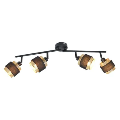 Zdjęcie produktu dla Reflektor sufitowy ruchomy Renez czarny 4xE14x4W metal wym:22x70x10cm IP20 Italux