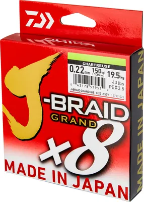 Produktbild von Daiwa Schnur J-Braid x8 Grand Chartreuse Länge 135m Länge 135m ø0,16mm