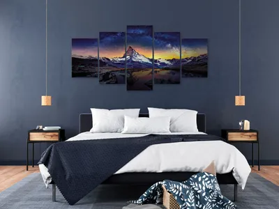 Produktbild von MATTERHORN GEBIRGE Acrylglasbild Modern Wandbild Glasbilder Bilder c-A-0177-k-m