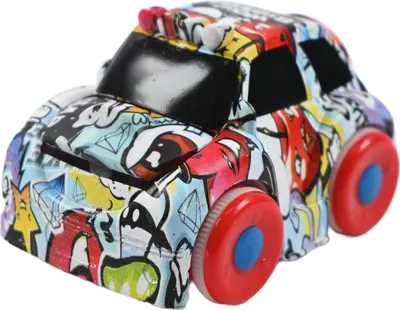 Obrázek produktu pro Hračka auto Graffiti Design Barevné modelové auto 8 cm Dárek pro děti Chlapci Auta
