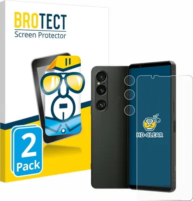 Produktbild von 2x Für Sony Xperia 1 VI (Display+Kamera) Schutzfolie BROTECT Displayschutz Display Schutz Folie Klar Transparent