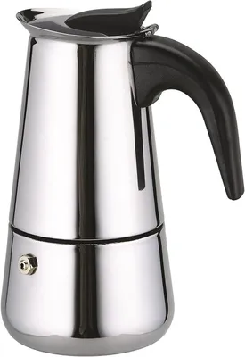 Produktbild von Espressokocher – Moka-Kanne – Kaffeezubereiter – Edelstahl – 450 ml – Silber