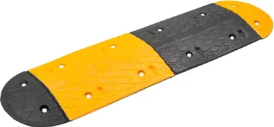 Produktbild von Möbel Bodenschwelle Gelb & Schwarz 129x32,5 x4 cm Gummi - Sicherheitsspiegel 153105