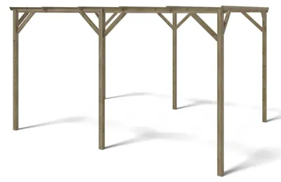 Immagine prodotto di Tettoia posto auto coperto in legno 3x4 m - 12 m2